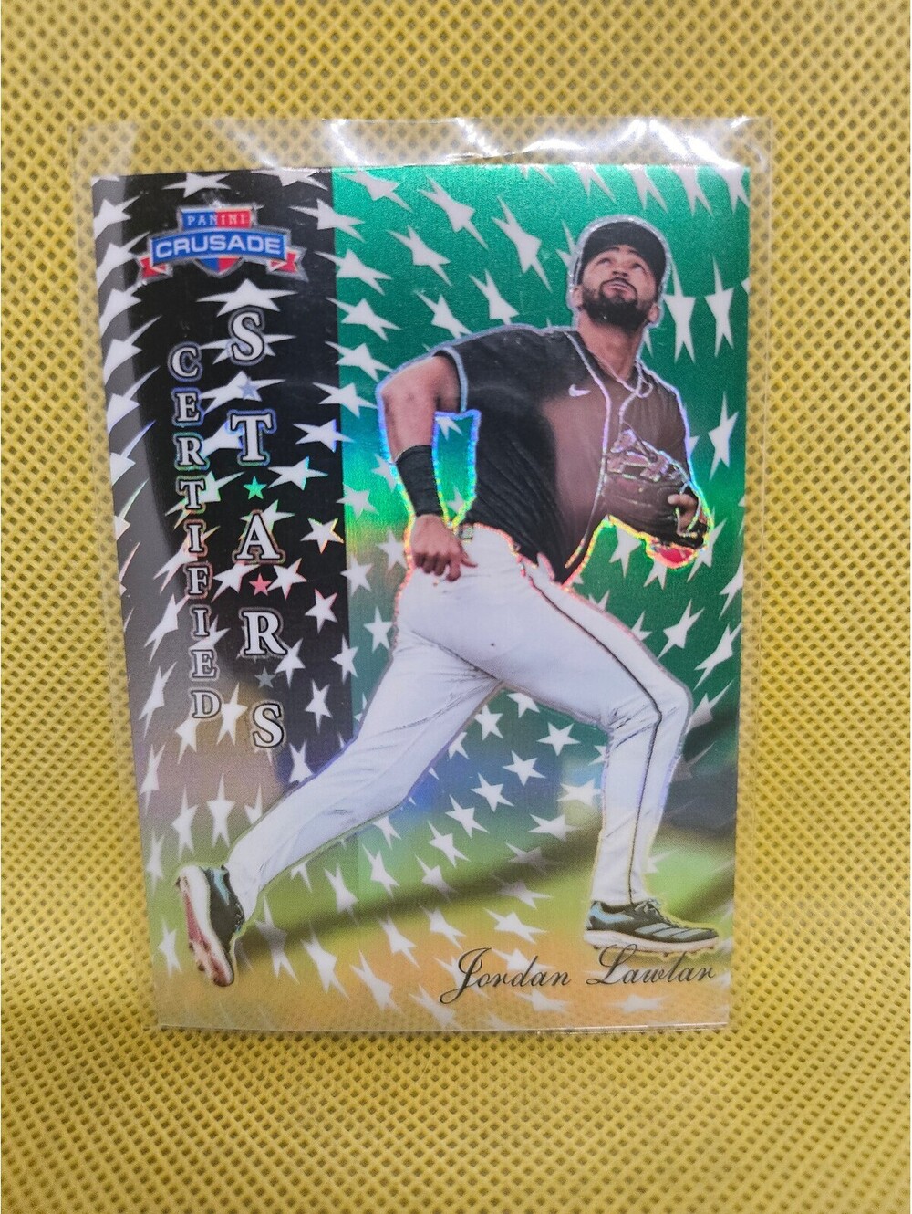 Jordan Lawlar [Green Insert] #25 - 2025 Panini Crusade Certified Stars - No./249